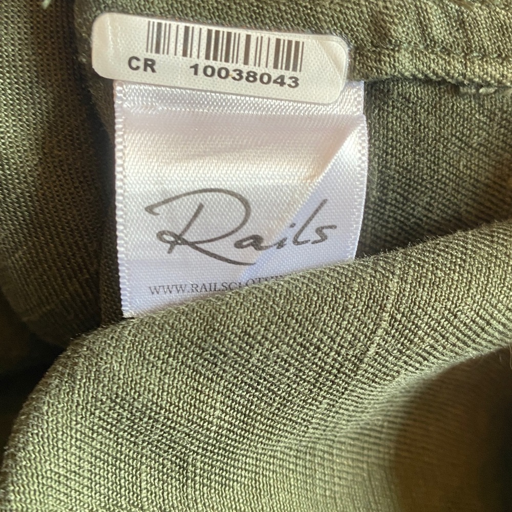 REVOLVE Rails Collins Military Jacket in Sage with Black Stars - Picture 6 of 16